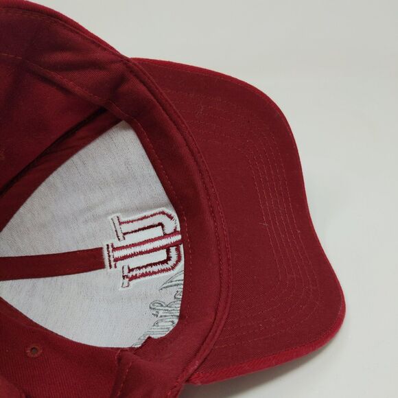 Captivating Headwear Men's Snapback Hat Red OSFA Embroidered IU Hoosiers Logo - Picture 11 of 13